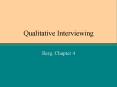 Qualitative Interviewing PowerPoint PPT Presentation