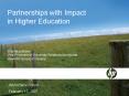 Partnerships with Impact in Higher Education    Wayne Johnson Vice-President of University Relations Worldwide Hewlett-Packard Company PowerPoint PPT Presentation