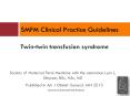 Twin-twin transfusion syndrome PowerPoint PPT Presentation