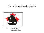 Bison Canadien de Qualit