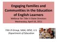 Title III Group, SASA, OESE, U.S. Department of Education PowerPoint PPT Presentation