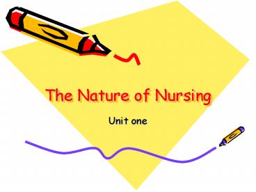 The Nature of Nursing