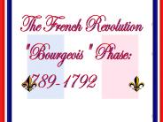 French Revolution --"Liberal" Phase