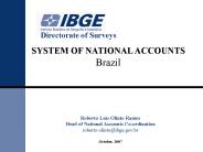SYSTEM OF NATIONAL ACCOUNTS