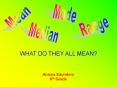 Mean, Median, Mode, and Range PowerPoint PPT Presentation