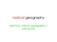 radical geography PowerPoint PPT Presentation