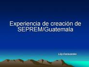 Experiencia de creaci