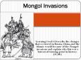 Learning Goal 3: Describe the changes that occurred in Russia, China, and the Islamic world because of the Mongol invasions and explain why this was a historical turning point in history. (1C,4K) PowerPoint PPT Presentation
