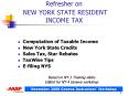 Refresher on NEW YORK STATE RESIDENT INCOME TAX PowerPoint PPT Presentation