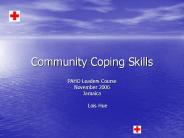 Community Coping Skills