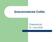 Granulomatosis Colitis