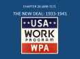 THE NEW DEAL: 1933-1941 PowerPoint PPT Presentation