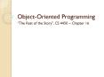 Object-Oriented Programming PowerPoint PPT Presentation