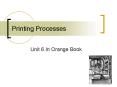 Printing Processes PowerPoint PPT Presentation