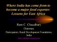 Where India has come from to become a major food exporter: Lessons for East Africa PowerPoint PPT Presentation