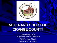 VETERANS COURT OF   ORANGE COUNTY