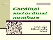 Cardinal and ordinal numbers