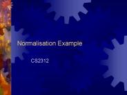 Normalisation Example