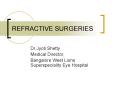 REFRACTIVE SURGERIES PowerPoint PPT Presentation
