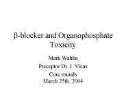 ?-blocker and Organophosphate Toxicity