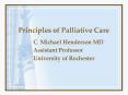 Principles of Palliative Care PowerPoint PPT Presentation