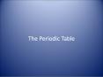 The Periodic Table PowerPoint PPT Presentation