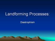 Landforming Processes: