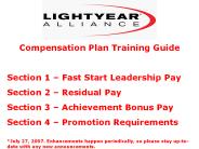 Compensation Plan Training Guide