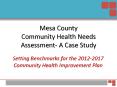 Mesa County Community Health Needs Assessment- A Case Study PowerPoint PPT Presentation