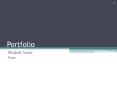 Portfolio PowerPoint PPT Presentation