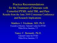 Practice recommendations from consensus conference: Research implications