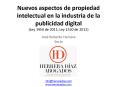 Nuevos aspectos de propiedad intelectual en la industria de la publicidad digital (Ley 1450 de 2011, Ley 1520 de 2012) PowerPoint PPT Presentation