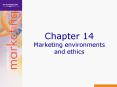 Chapter 14 Marketing environments and ethics PowerPoint PPT Presentation