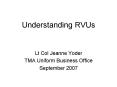 Understanding RVUs PowerPoint PPT Presentation