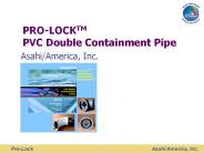 PRO-LOCKTM PVC Double Containment Pipe
