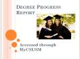 Degree Progress Report PowerPoint PPT Presentation