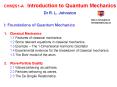 CHM2S1-AIntroduction to Quantum Mechanics  Dr R. L. Johnston PowerPoint PPT Presentation