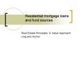 Residential mortgage loans and fund sources PowerPoint PPT Presentation