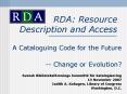 RDA: Resource Description and Access PowerPoint PPT Presentation