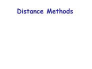Distance Methods