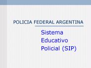 POLICIA FEDERAL ARGENTINA