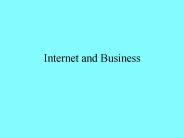 Internet and Business