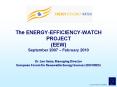 The ENERGY-EFFICIENCY-WATCH PROJECT (EEW) September 2007  PowerPoint PPT Presentation