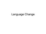 Language Change