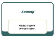 Scaling