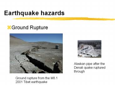 Earthquake hazards