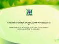 A PRESENTATION FOR KRISHI KARMAN AWARDS 2011-12 by  DEPARTMENT OF AGRICULTURE PowerPoint PPT Presentation