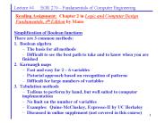 Simplification of Boolean functions