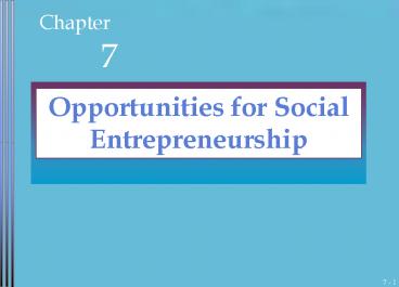 New Venture Creation