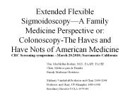Extended Flexible Sigmoidoscopy
